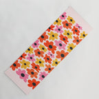 Retro Flowers: Pastel Edition Yoga Mat Gallery Image 1