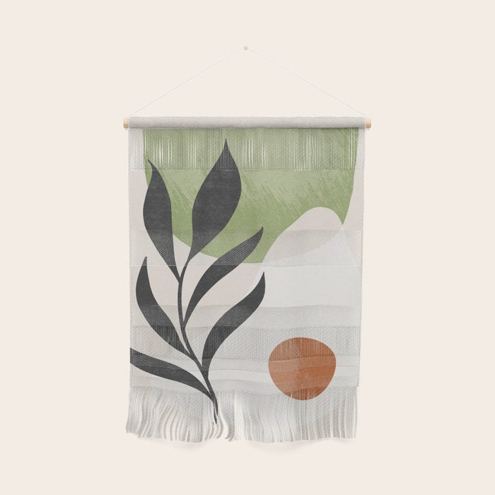 Minimal Abstract Art Plant Wall Hanging Gallery Image 1