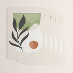Minimal Abstract Art Plant Wrapping Paper Gallery Image 3