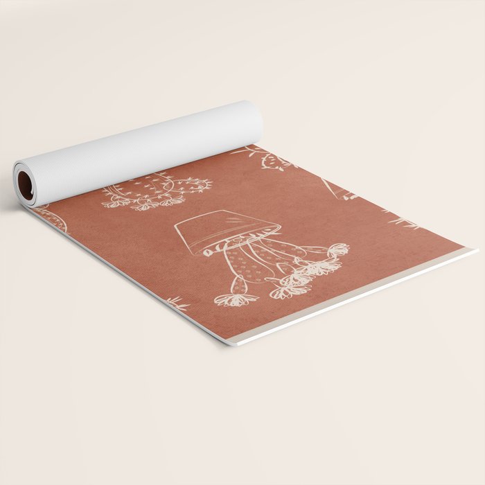 Minimalist Cactus Art 1 Yoga Mat Gallery Image 2