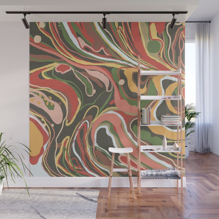 Retro marble #5 Wall Mural Gallery Image 1
