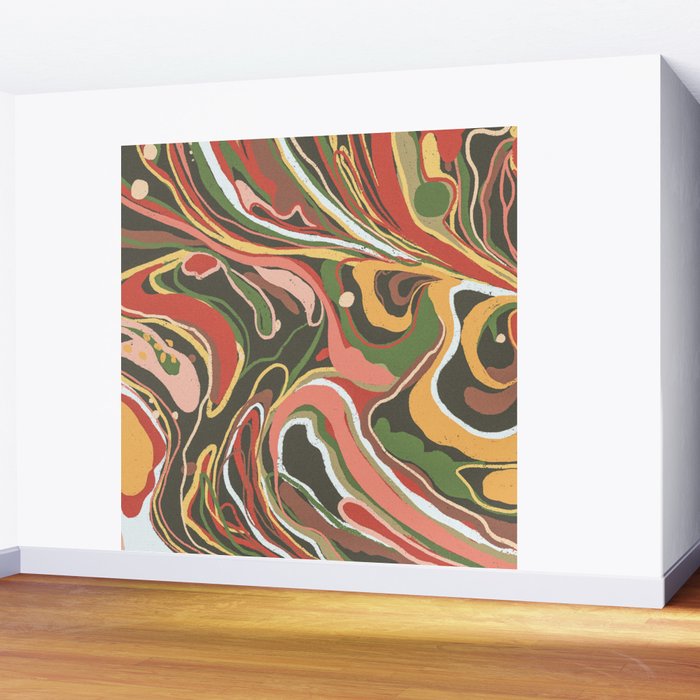 Retro marble #5 Wall Mural Gallery Image 2
