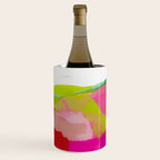 landscape in red with pink abstract art Wine Chiller Gallery Image 2