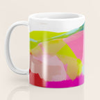 landscape in red with pink abstract art Coffee Mug Gallery Image 3