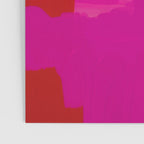 landscape in red with pink abstract art Poster Gallery Image 3