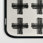 Hand Painted Swiss Cross Pattern - Black on Beige Laptop Sleeve Gallery Image 3