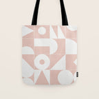 My Favorite Geometric Patterns No.11 - Pale Pink Tote Bag Gallery Image 1