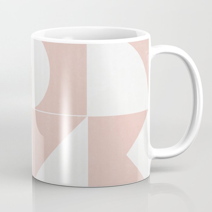 My Favorite Geometric Patterns No.11 - Pale Pink Coffee Mug Gallery Image 1