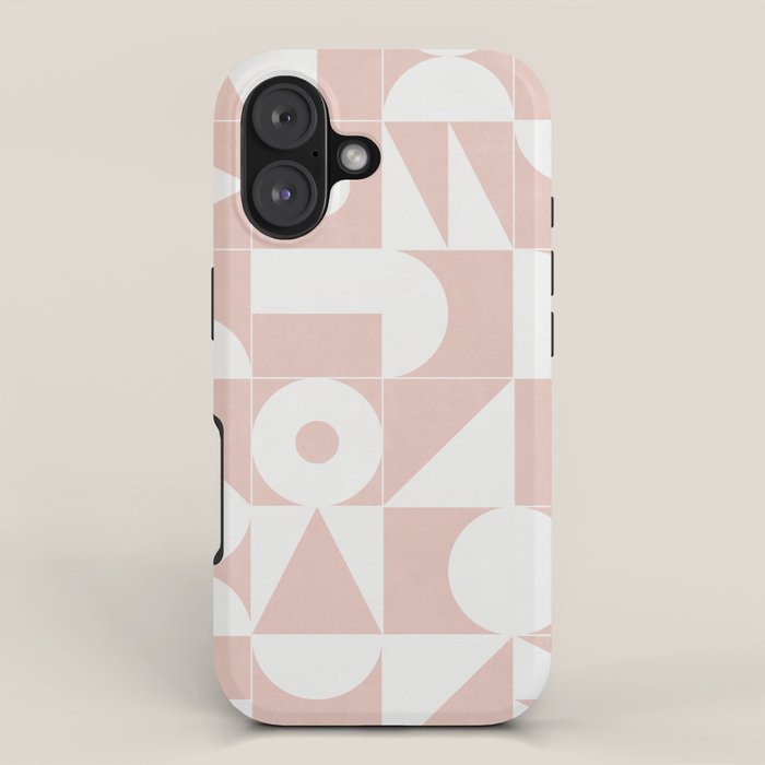 My Favorite Geometric Patterns No.11 - Pale Pink iPhone Case Gallery Image 1