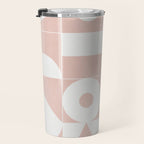 My Favorite Geometric Patterns No.11 - Pale Pink Travel Mug Gallery Image 3