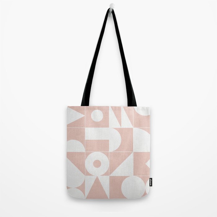 My Favorite Geometric Patterns No.11 - Pale Pink Tote Bag Gallery Image 2
