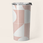My Favorite Geometric Patterns No.11 - Pale Pink Travel Mug Gallery Image 2