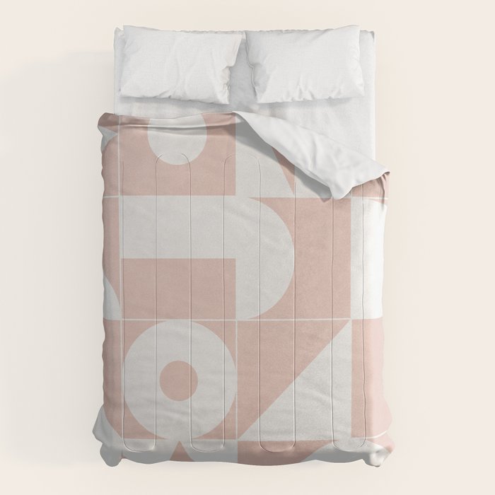 My Favorite Geometric Patterns No.11 - Pale Pink Comforter Gallery Image 6