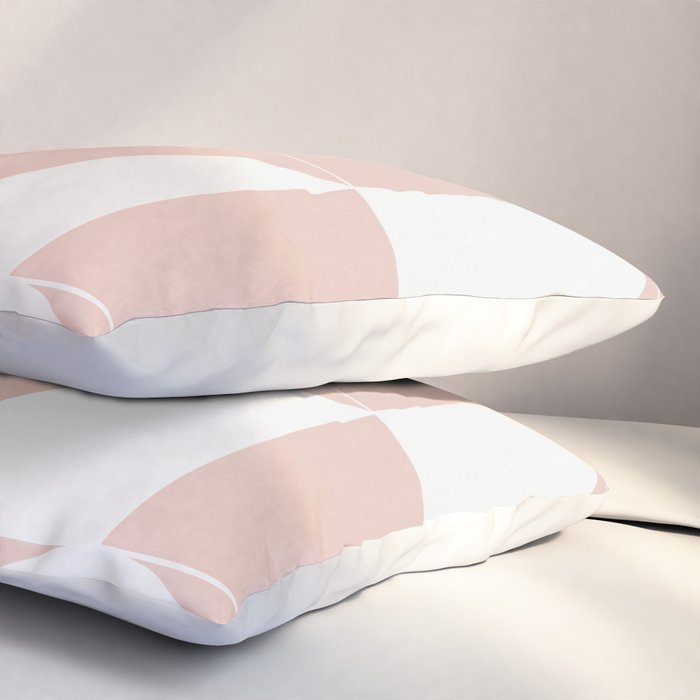 My Favorite Geometric Patterns No.11 - Pale Pink Pillow Sham Gallery Image 3