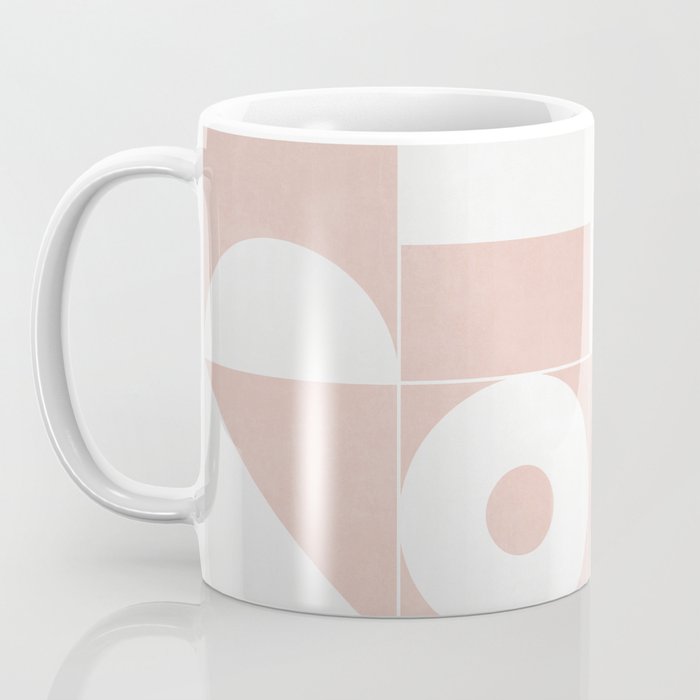 My Favorite Geometric Patterns No.11 - Pale Pink Coffee Mug Gallery Image 3