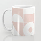 My Favorite Geometric Patterns No.11 - Pale Pink Coffee Mug Gallery Image 3