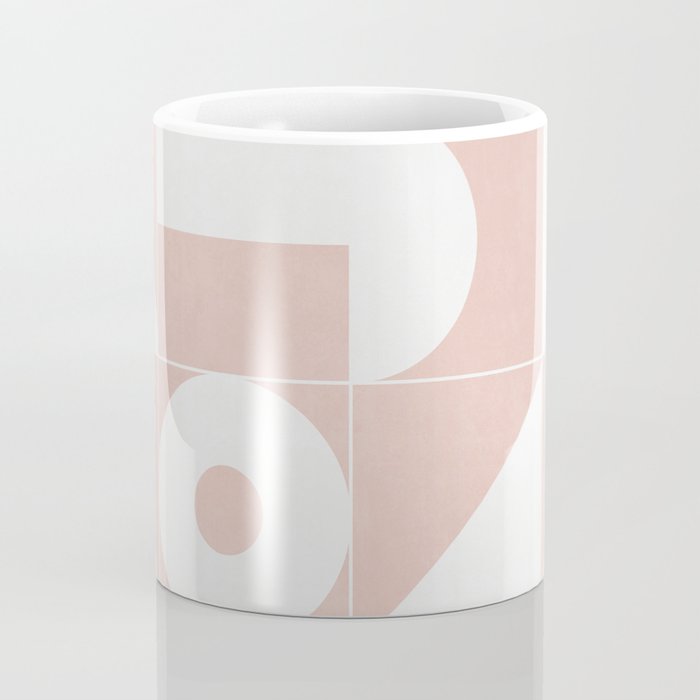 My Favorite Geometric Patterns No.11 - Pale Pink Coffee Mug Gallery Image 4