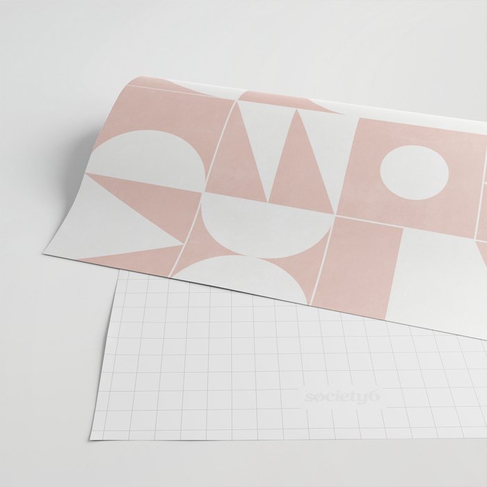 My Favorite Geometric Patterns No.11 - Pale Pink Wrapping Paper Gallery Image 2