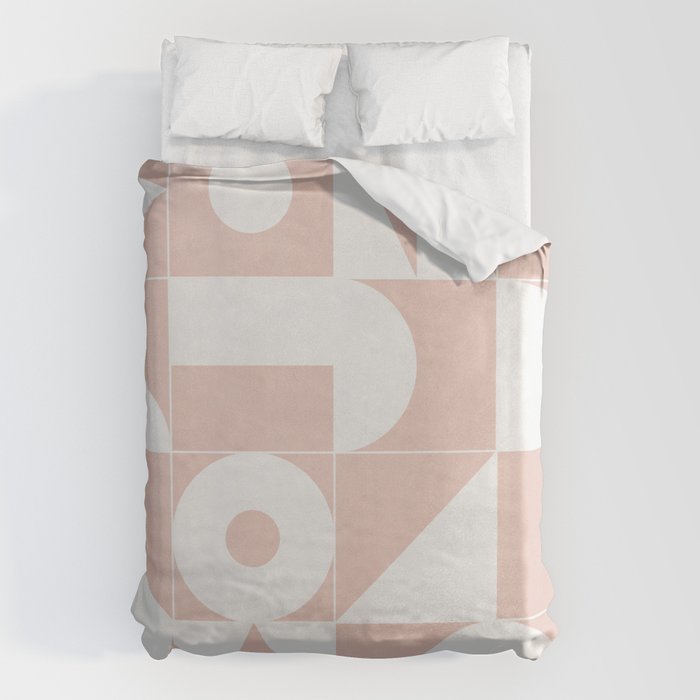 My Favorite Geometric Patterns No.11 - Pale Pink Duvet Cover Gallery Image 1
