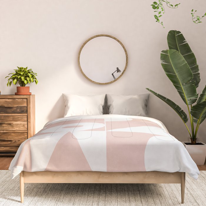 My Favorite Geometric Patterns No.11 - Pale Pink Comforter Gallery Image 3