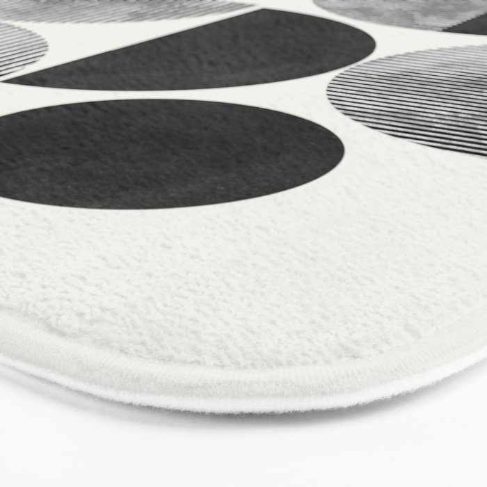 Retro Graphic Mid Century Modern Bath Mat Gallery Image 3