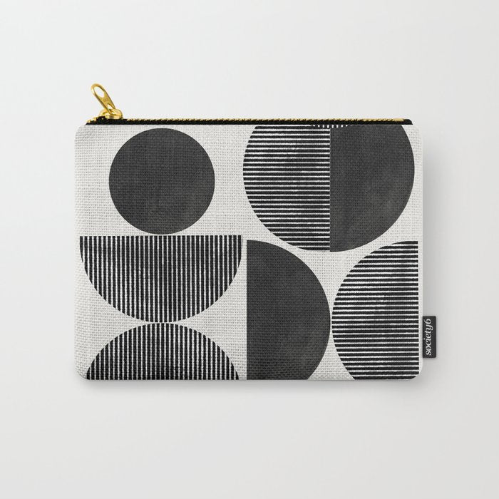Retro Graphic Mid Century Modern Carry All Pouch Gallery Image 1