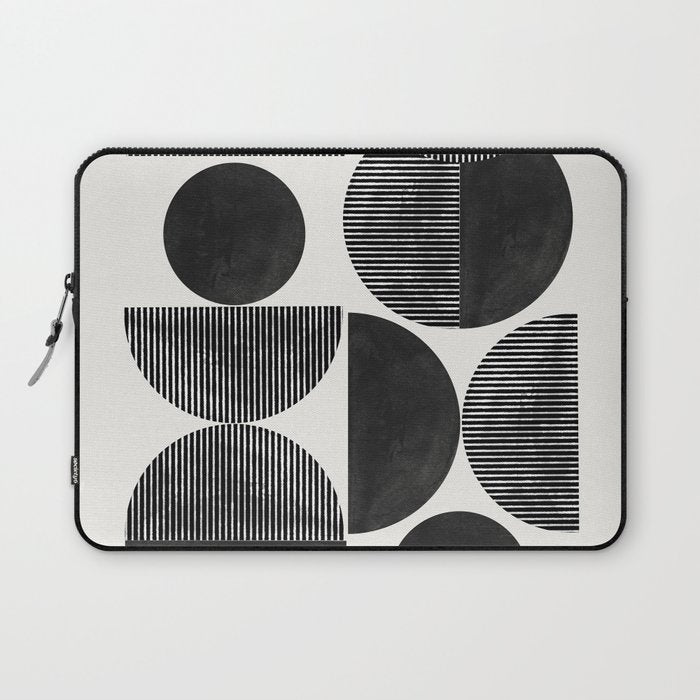 Retro Graphic Mid Century Modern Laptop Sleeve Gallery Image 1
