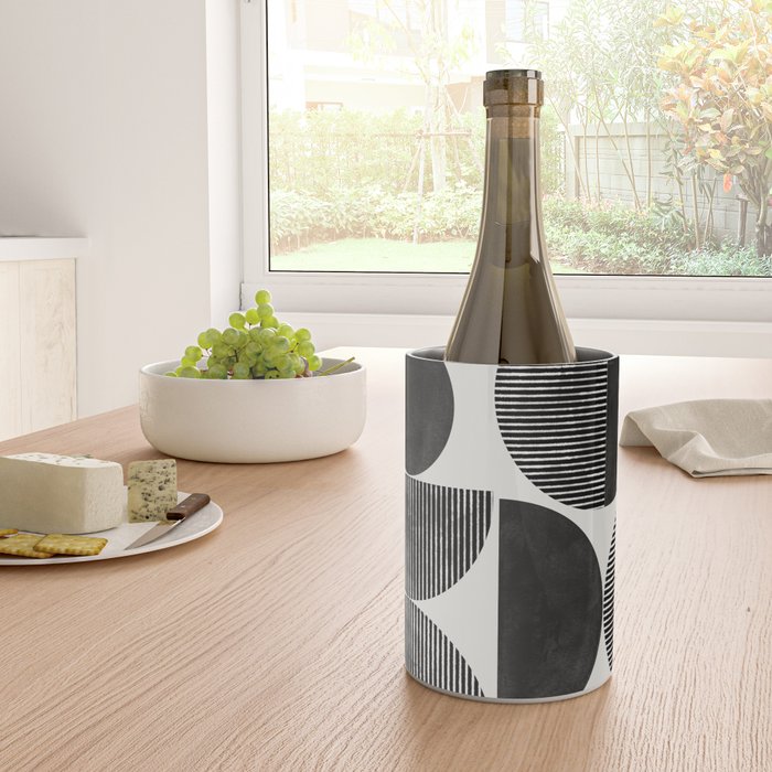 Retro Graphic Mid Century Modern Wine Chiller Gallery Image 4