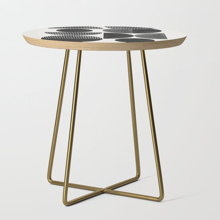 Retro Graphic Mid Century Modern Side Table Gallery Image 1