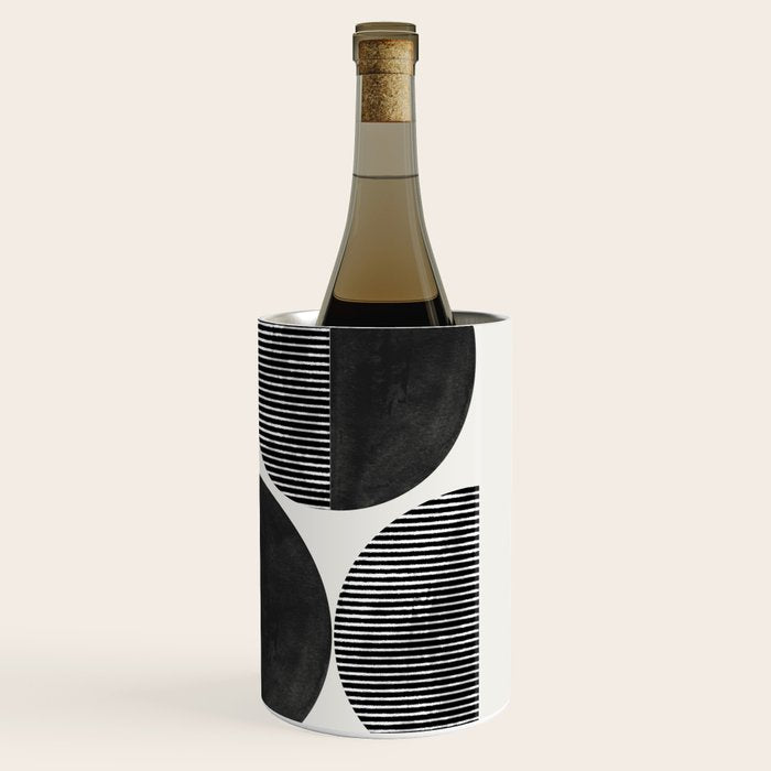 Retro Graphic Mid Century Modern Wine Chiller Gallery Image 3