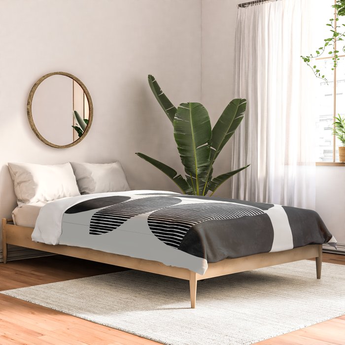 Retro Graphic Mid Century Modern Comforter Gallery Image 2