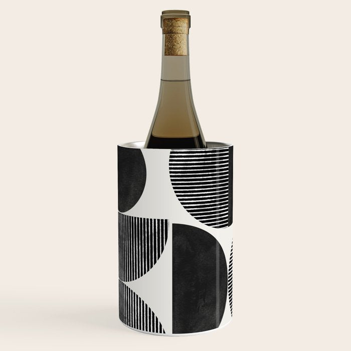 Retro Graphic Mid Century Modern Wine Chiller Gallery Image 1
