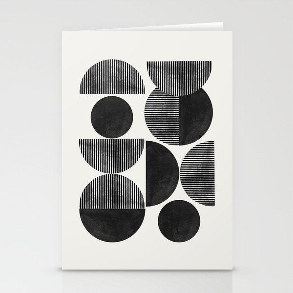 Retro Graphic Mid Century Modern Stationery Card Gallery Image 2
