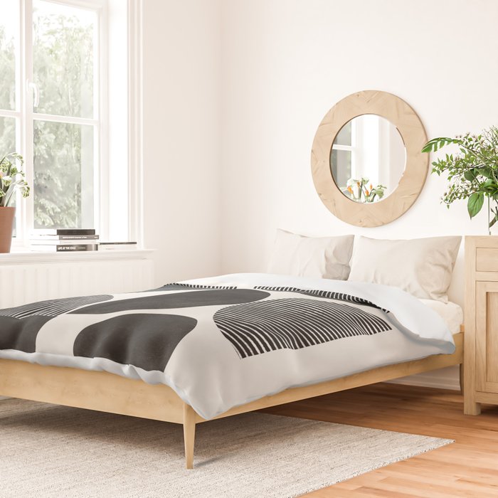 Retro Graphic Mid Century Modern Duvet Cover Gallery Image 2