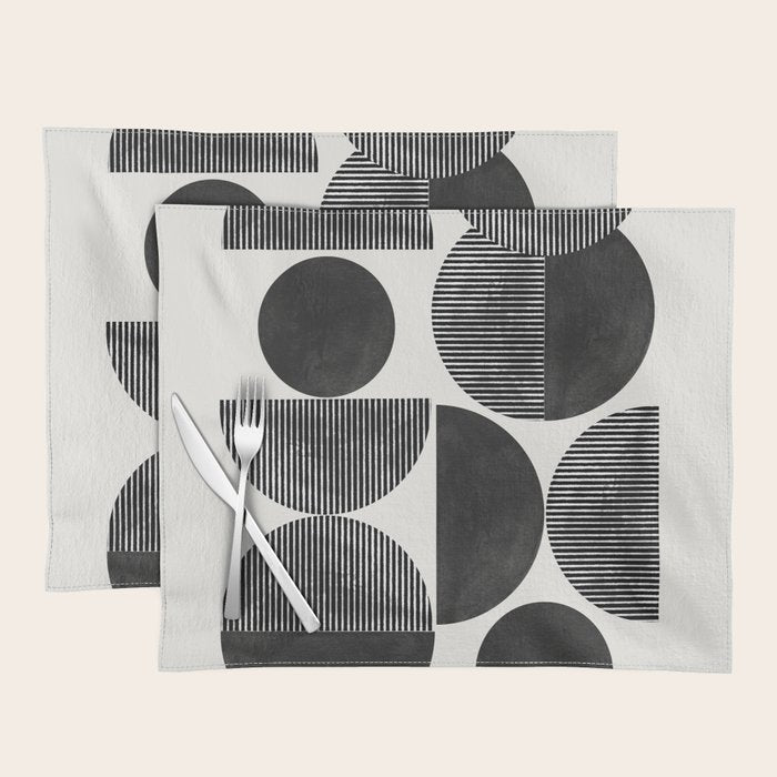 Retro Graphic Mid Century Modern Placemat Gallery Image 1