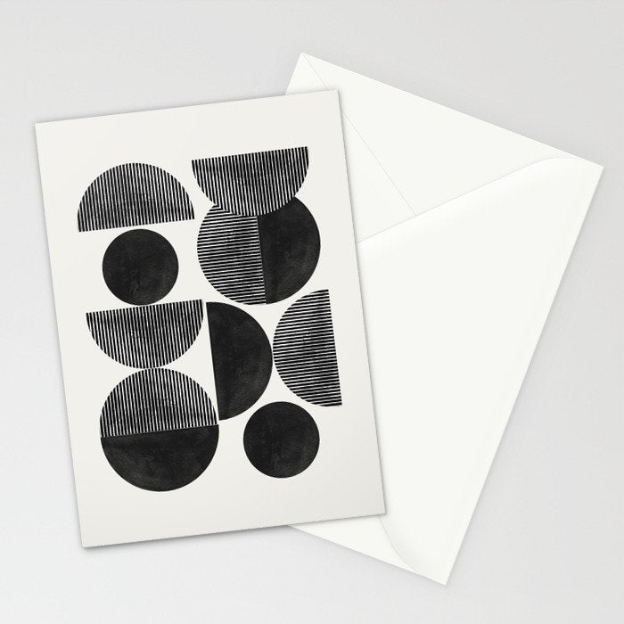 Retro Graphic Mid Century Modern Stationery Card Gallery Image 2