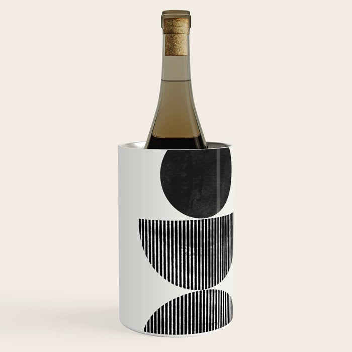 Retro Graphic Mid Century Modern Wine Chiller Gallery Image 2