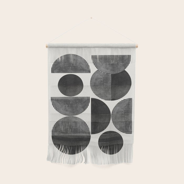 Retro Graphic Mid Century Modern Wall Hanging Gallery Image 1