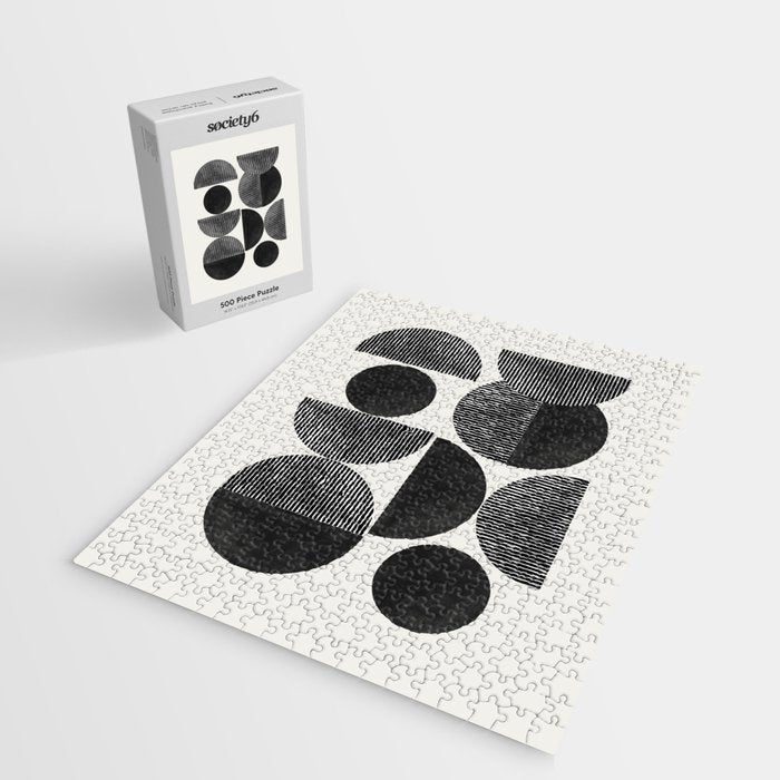 Retro Graphic Mid Century Modern Jigsaw Puzzle Gallery Image 2