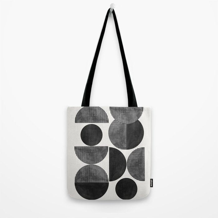 Retro Graphic Mid Century Modern Tote Bag Gallery Image 2