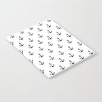 Simple black white modern nautical anchor Notebook Gallery Image 2