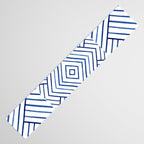 Watercolor lines pattern | Navy blue Table Runner Gallery Image 3