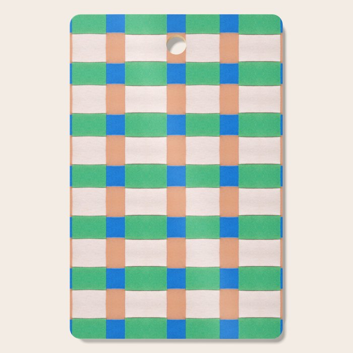 Paper Weaving Pattern #3 Cutting Board Gallery Image 1