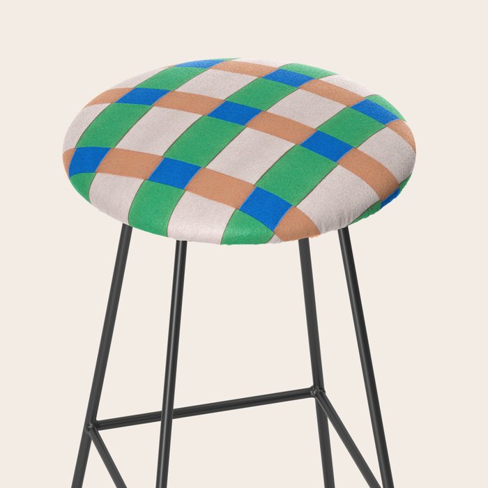 Paper Weaving Pattern #3 Stool Gallery Image 2