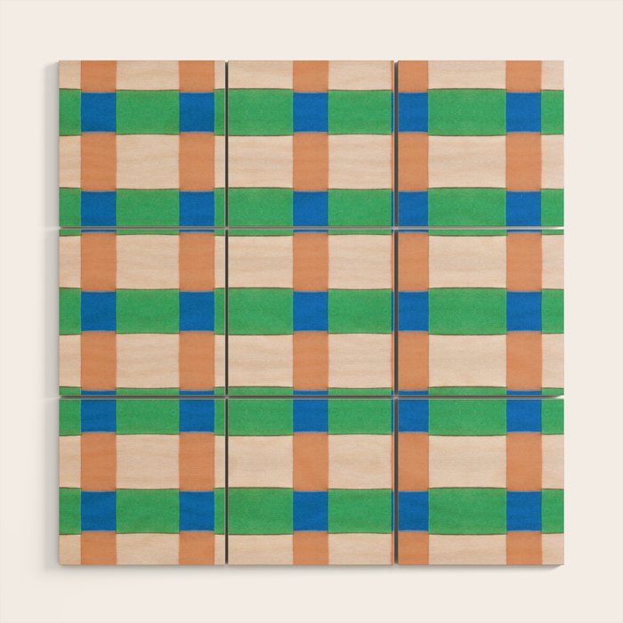 Paper Weaving Pattern #3 Wood Wall Art Gallery Image 1