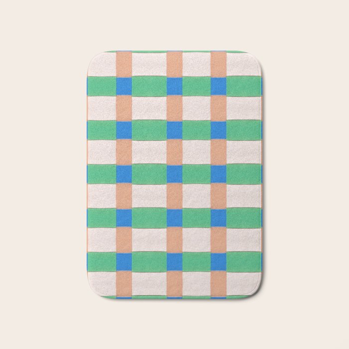Paper Weaving Pattern #3 Bath Mat Gallery Image 1