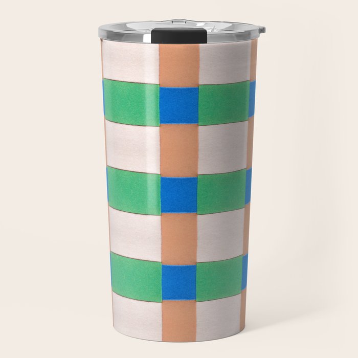 Paper Weaving Pattern #3 Travel Mug Gallery Image 1
