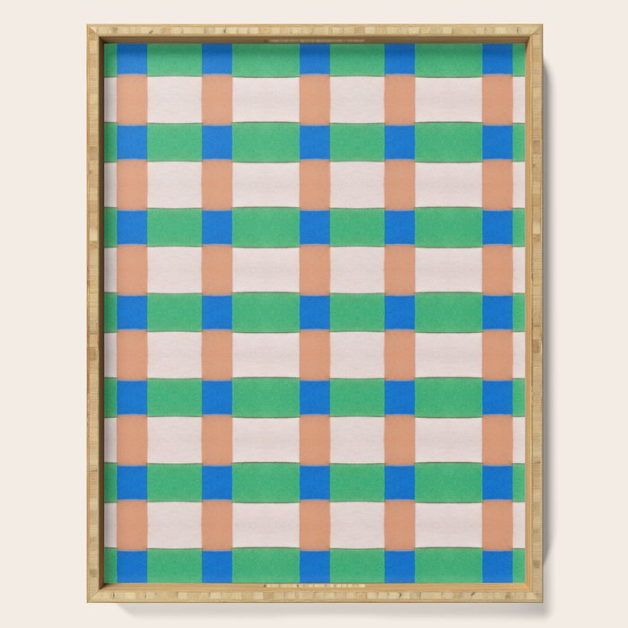 Paper Weaving Pattern #3 Serving Tray Gallery Image 1