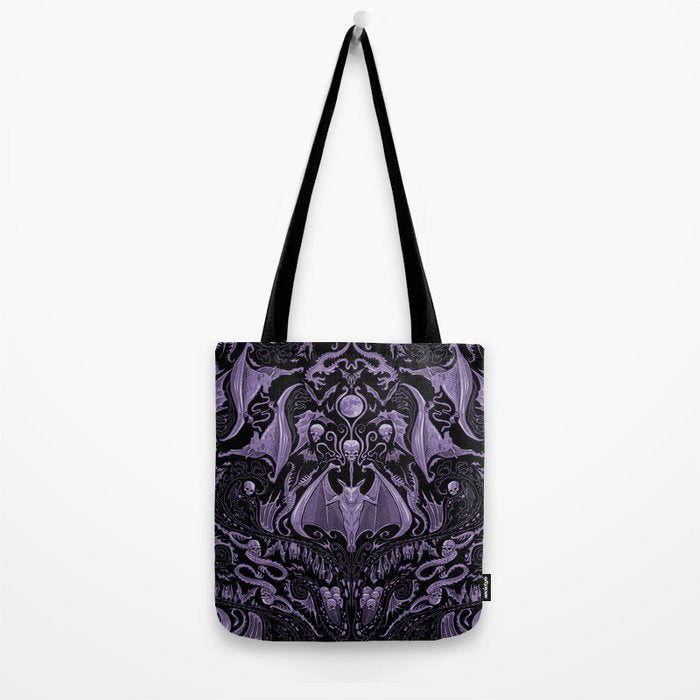 Bats and Beasts - ROYAL PURPLE Tote Bag Gallery Image 2