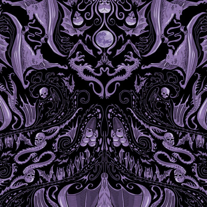 Bats and Beasts - ROYAL PURPLE Coffee Mug Gallery Image 2